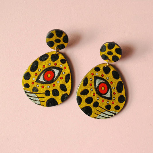 Aretes Jaguar del Carnaval