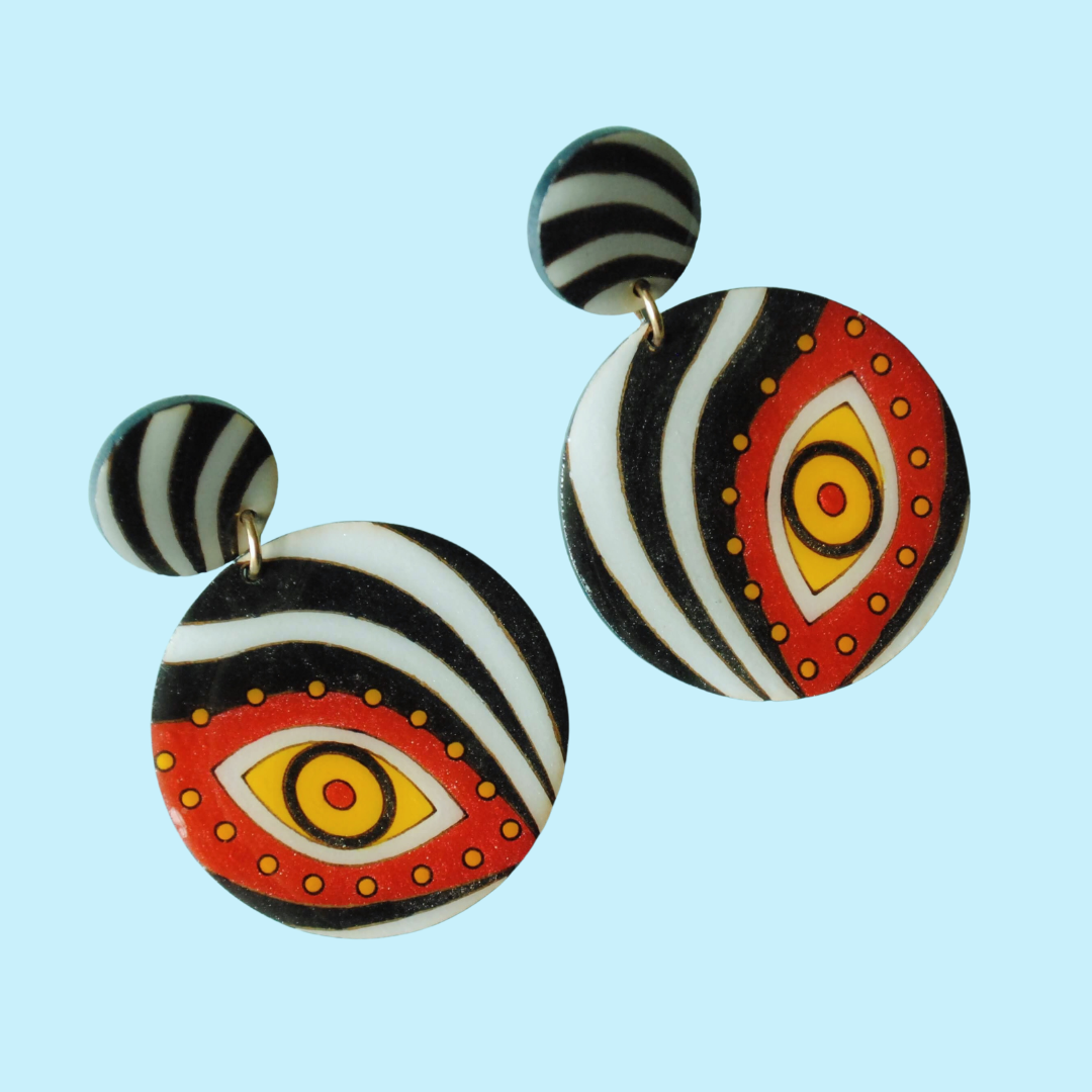 Aretes Cebras del Carnaval