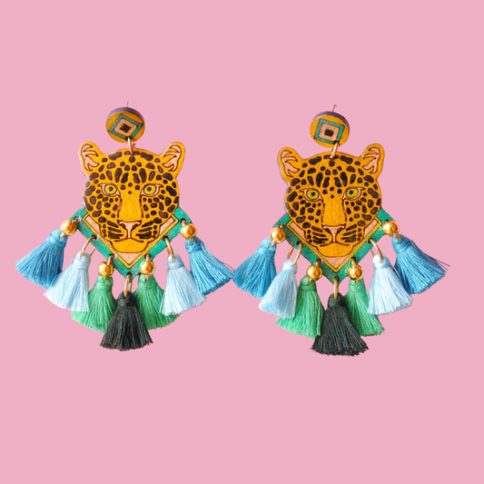 Aretes Jaguar del Amazonas