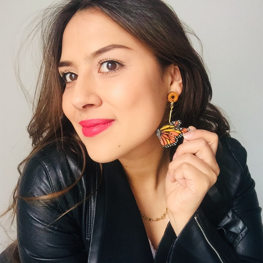 Aretes Mariposas Monarca