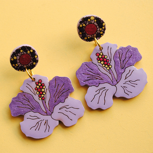 Aretes Orquídeas de la Montaña