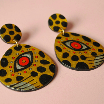 Aretes Jaguar del Carnaval