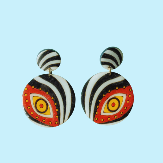 Aretes Cebras del Carnaval