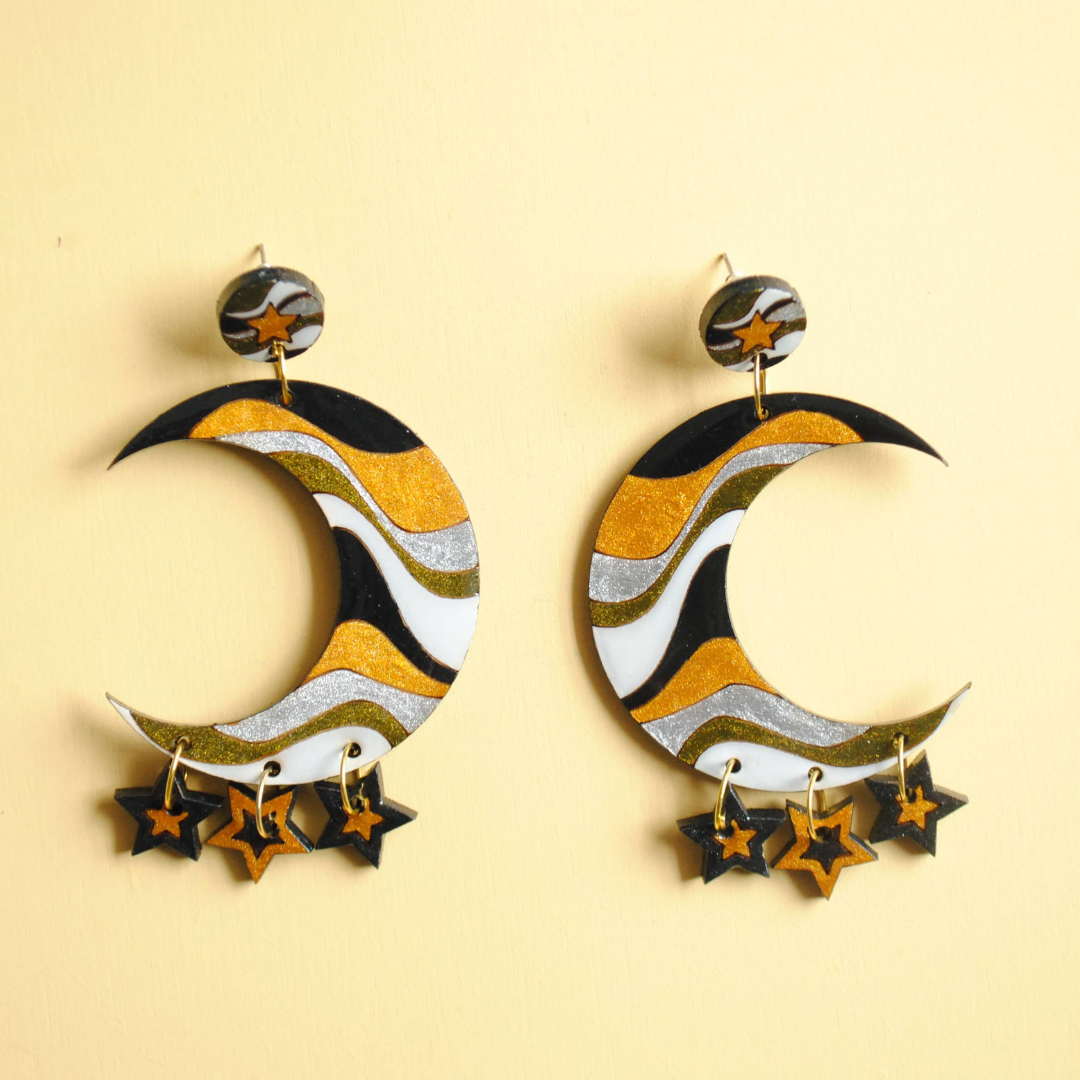 Aretes Lunas Sideral