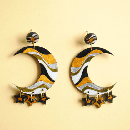 Aretes Lunas Sideral