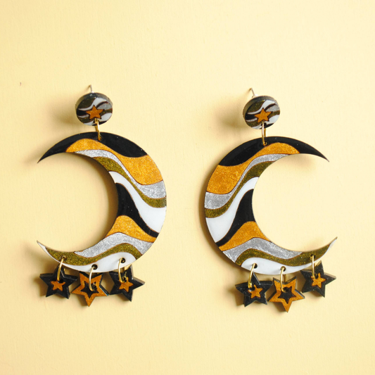 Aretes Lunas Sideral