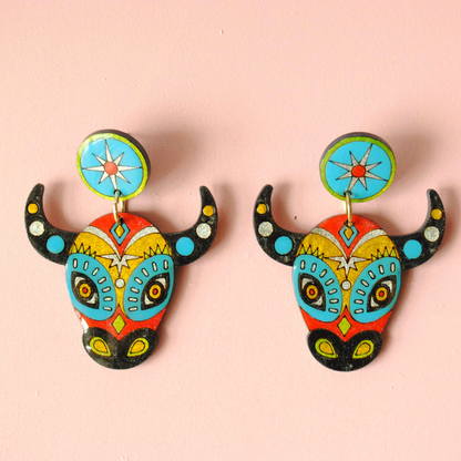 Aretes Toritos del Carnaval de Barranquilla