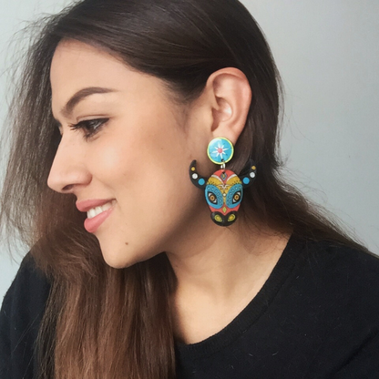 Aretes Toritos del Carnaval de Barranquilla