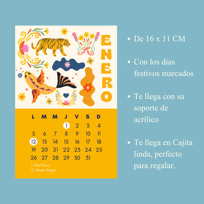 CALENDARIO DE ESCRITORIO 2026