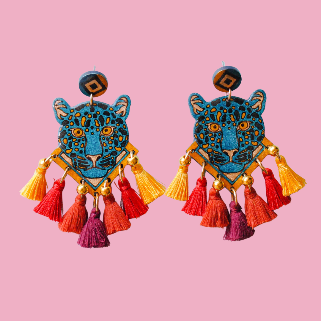 Aretes Jaguar del Amazonas