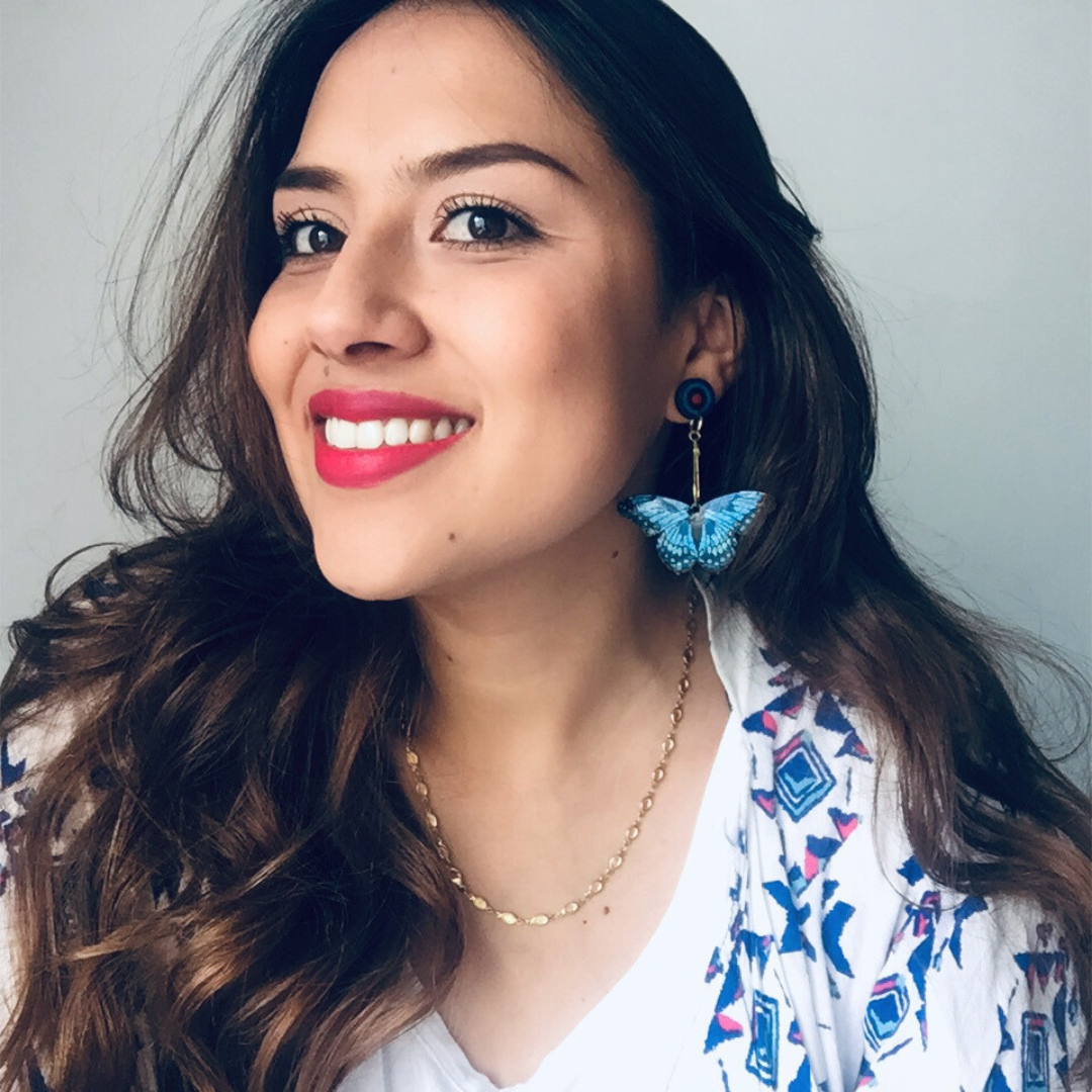 Aretes Mariposas Azules