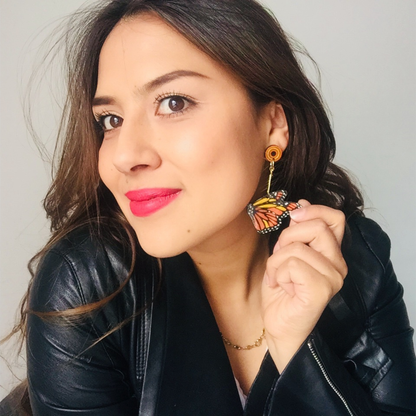 Aretes Mariposas Monarca