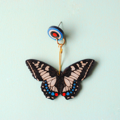 Aretes Mariposas Blancas