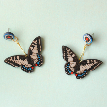 Aretes Mariposas Blancas